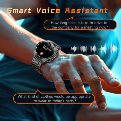 2026 Outdoor New 1000mAh Battery T-Rex 3 Military Grade Smart Watch Men IP69K Waterproof GPS HD Bluetooth Call 100+Sports Watch