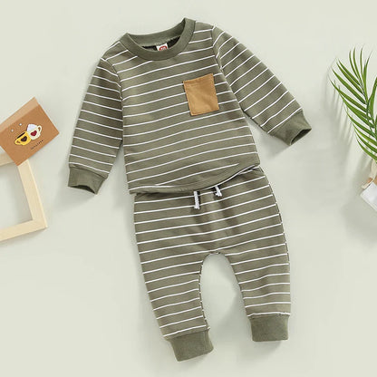 LUKE Striped Pocket Outfit