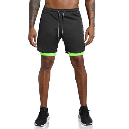 Shorts  Sportswear Double-deck Running Shorts 2 In 1 Beach Bottoms Summer Gym Fitness Training Jogging Short Pants Men