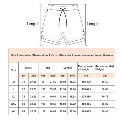 Shorts Camo Running Shorts Men Gym Sports Shorts 2 In 1 Quick Dry Workout Training Gym Fitness Jogging Short Pants Summer Men Shorts