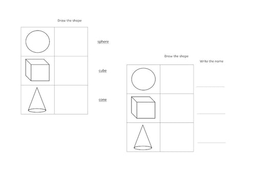 Geometric Solids Worksheets (PDF)