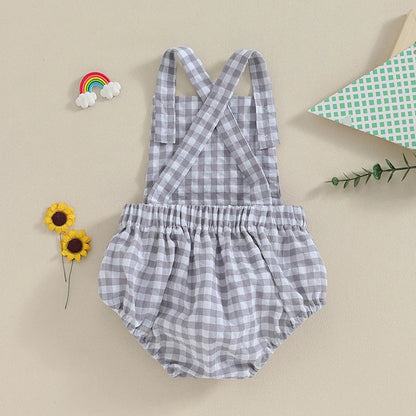 PAULINA Checkered Romper