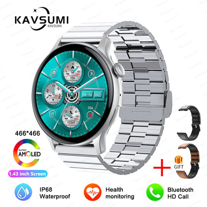 2026 NFC Smart Watch Amoled HD GPS Track Sports Heart Rate Bluetooth Call Waterproof Ladies Women Smartwatch For Women's Gift