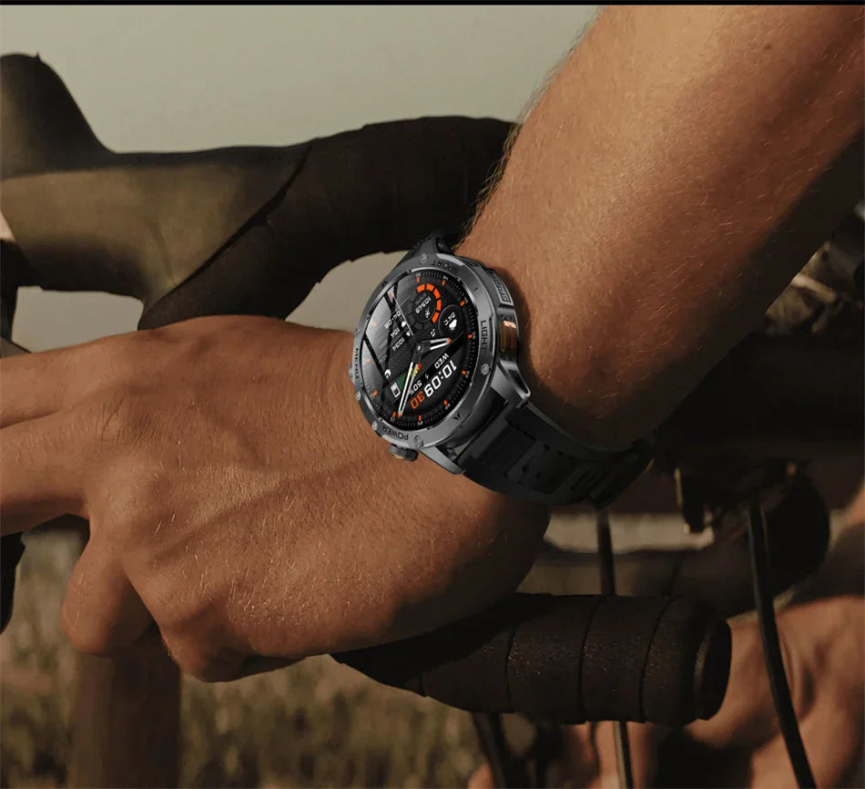 2026 Outdoor New 1000mAh Battery T-Rex 3 Military Grade Smart Watch Men IP69K Waterproof GPS HD Bluetooth Call 100+Sports Watch