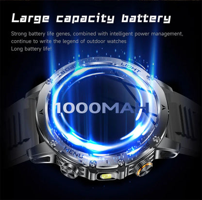 2026 Outdoor New 1000mAh Battery T-Rex 3 Military Grade Smart Watch Men IP69K Waterproof GPS HD Bluetooth Call 100+Sports Watch