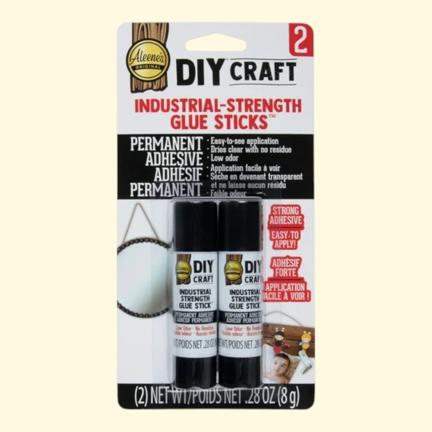 Aleene's Industrial Strength Glue Sticks, 2 - .28 oz