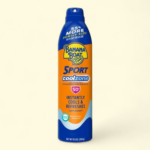 Banana Boat Sport Coolzone Spray Sunscreen SPF 50, 9.5 oz