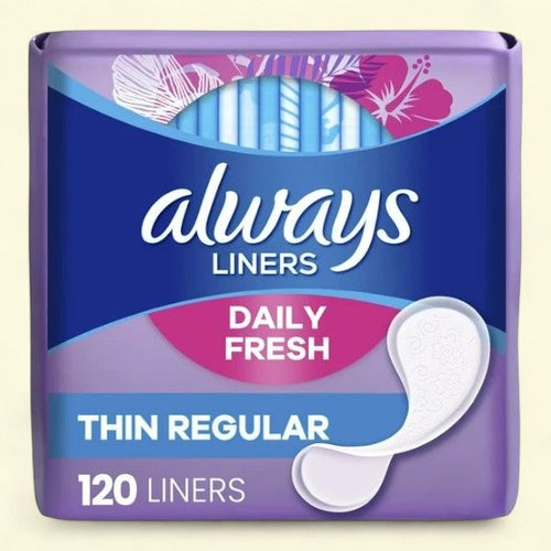 Always Daily Liners, Regular, 120 Count