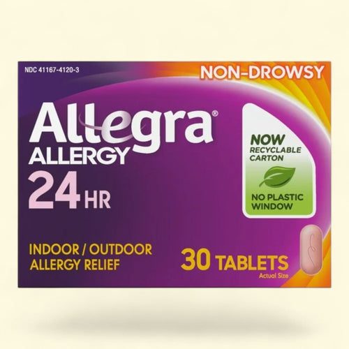 Allegra Allergy Relief Tablets, 180 mg, 30 Count