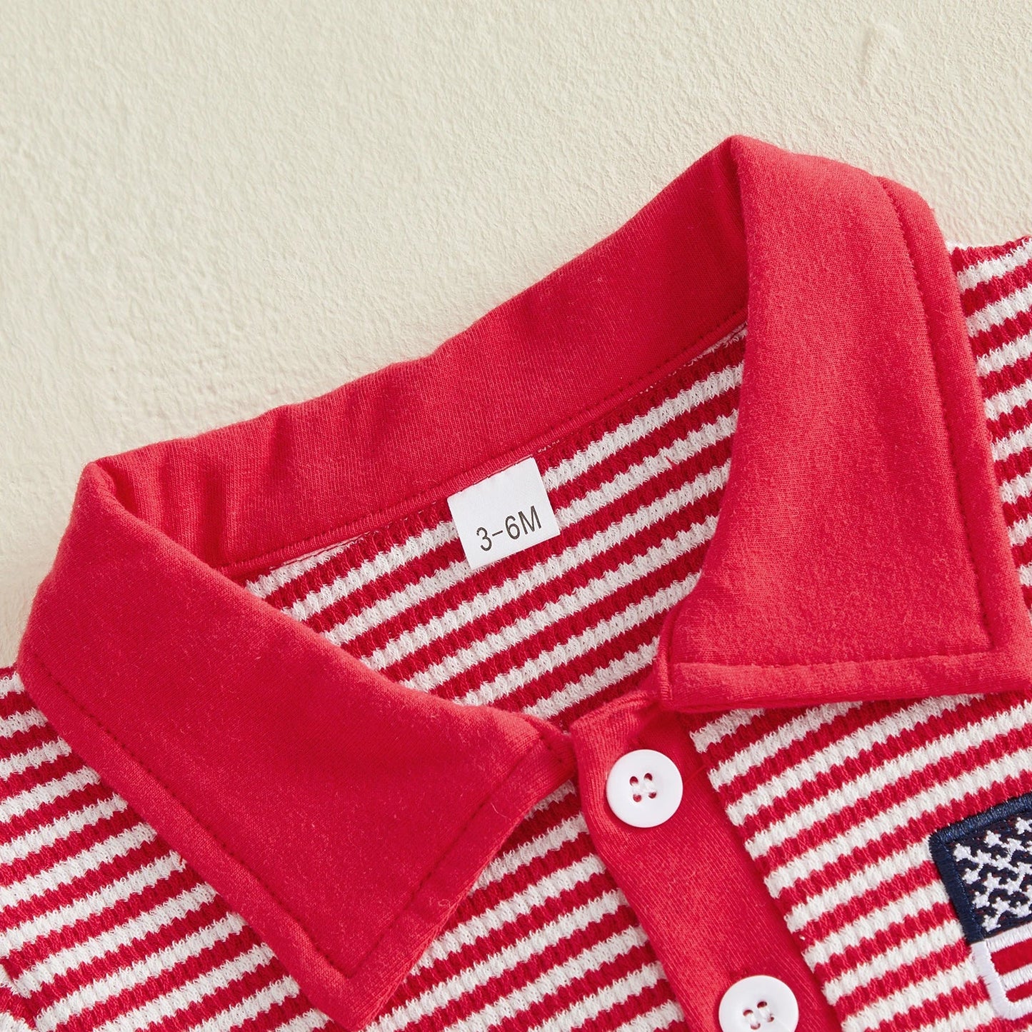 AMERICA Striped Polo Jumpsuit