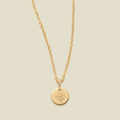 April Birth Flower Necklace