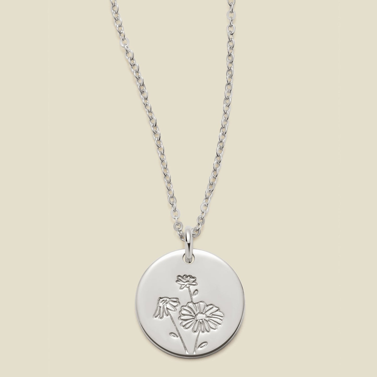 April Birth Flower Necklace