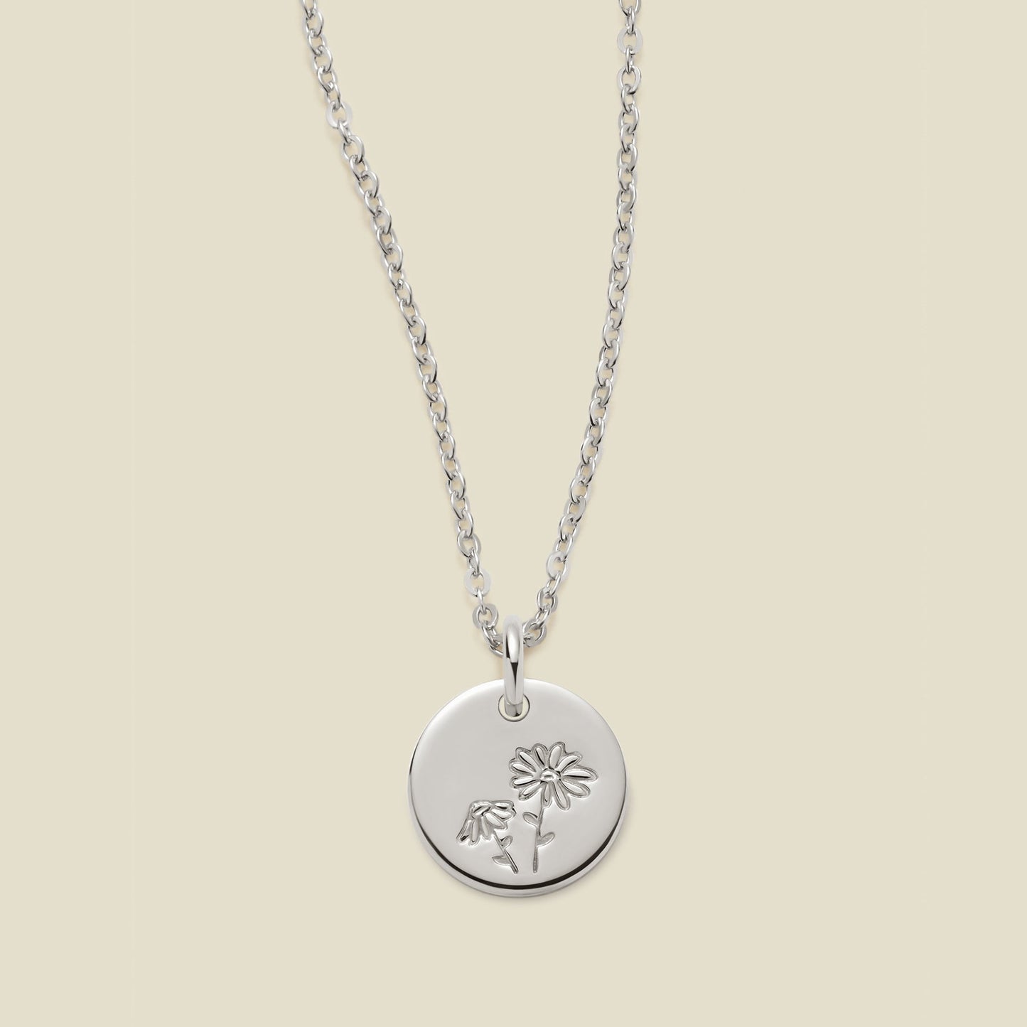 April Birth Flower Necklace