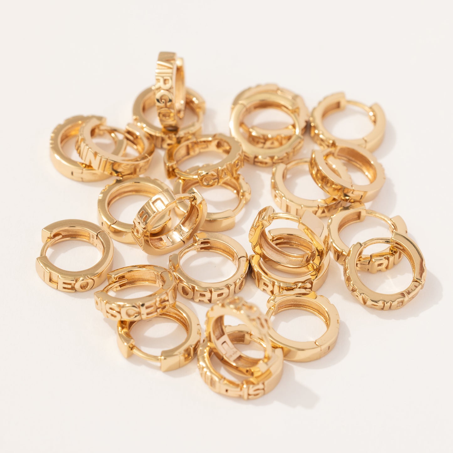 Aquarius Huggie Hoop Earrings | Final Sale