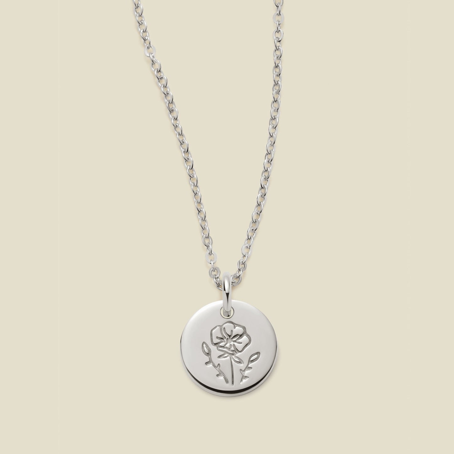 August Birth Flower Necklace