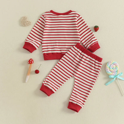 STRAWBERRY Striped Outfit
