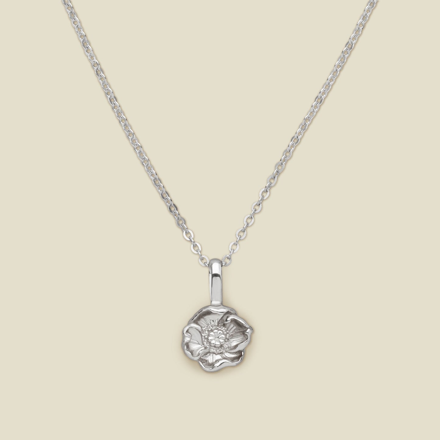 Birth Flower Charm Stacker Necklace