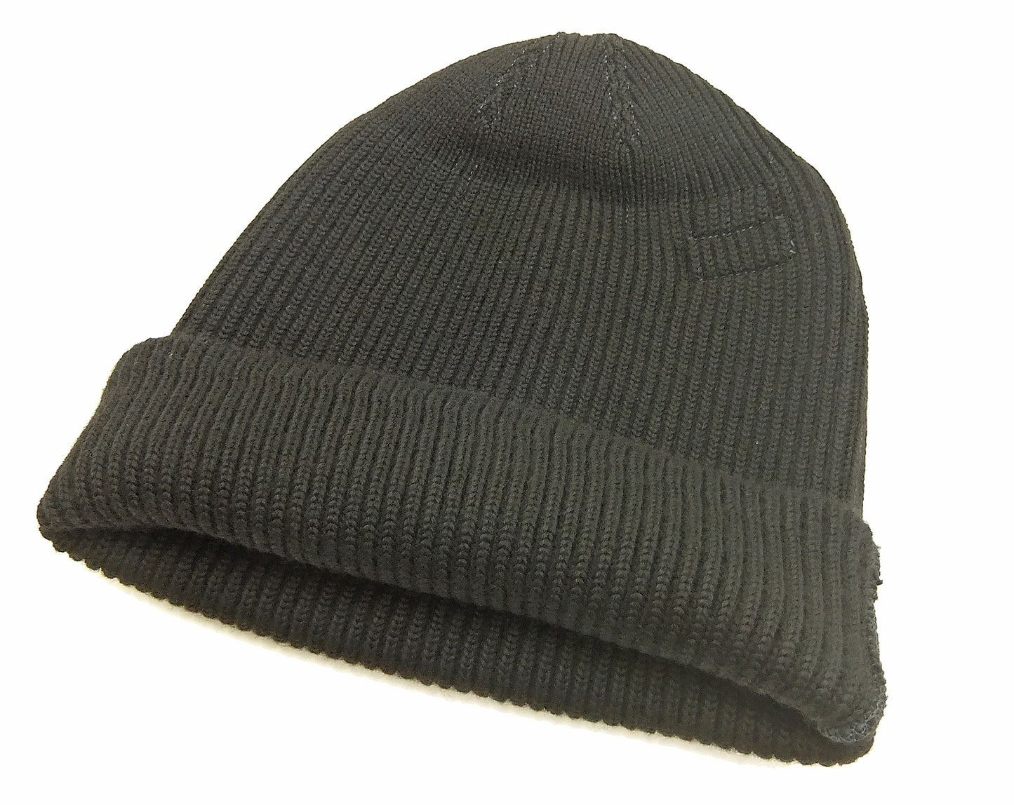 Buzz Rickson William Gibson Men's Plain Wool Knit Cap - U.S. Army Air Forces A-4 Model Reinterpreted in Black BR02272