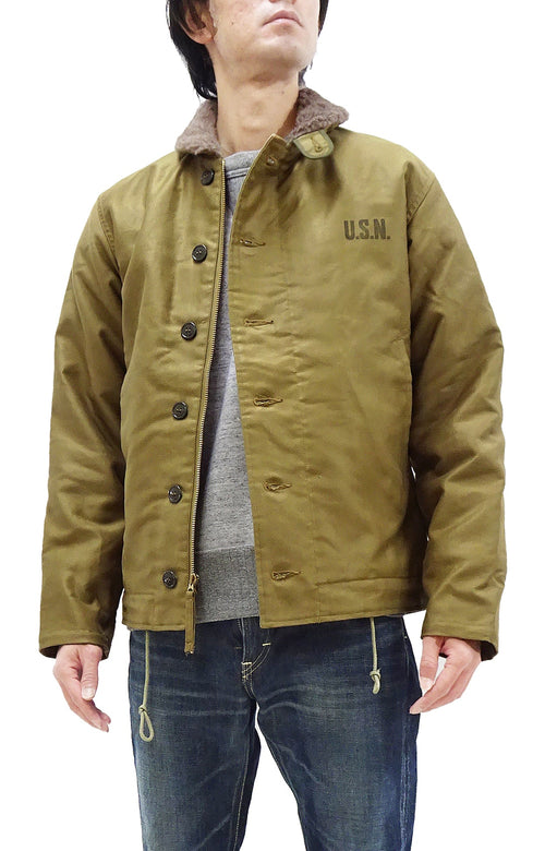 Buzz Rickson N-1 Deck Jacket DEMOTEX-ED Men's Reproduction of US Navy N1 Khaki BR15345