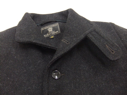Buzz Rickson Submariner Coat - Men's U.S. Navy Submarine Wool Jacket Reproduction BR15764 Charcoal