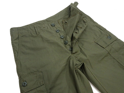 Buzz Rickson Men's Cargo Shorts - Reproduction of Civilian Reinterpretation of U.S. Army Vietnam Tropical Jungle Fatigue Trousers BR52550 Olive