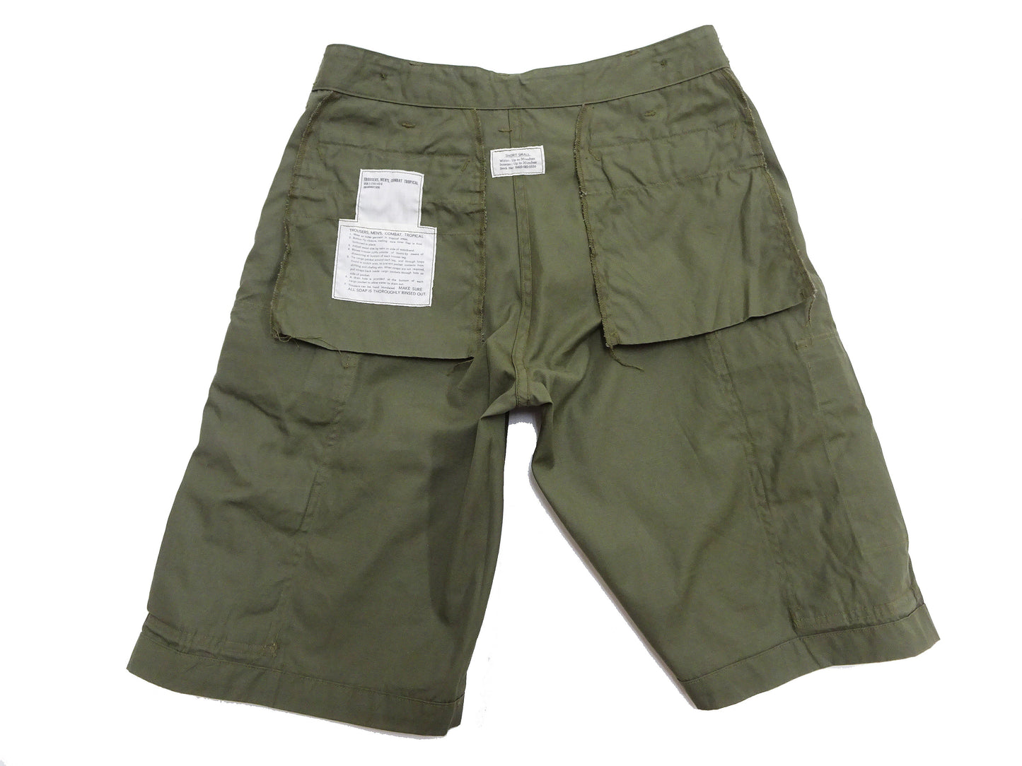 Buzz Rickson Men's Cargo Shorts - Reproduction of Civilian Reinterpretation of U.S. Army Vietnam Tropical Jungle Fatigue Trousers BR52550 Olive