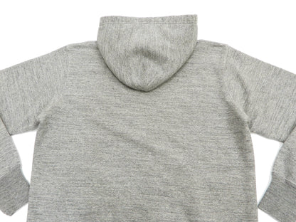 Buzz Rickson Plain Pullover Hoodie Men's Loop-wheeled Vintage Style Hooded Sweatshirt BR68914 113-Heather-Gray