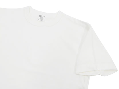 Buzz Rickson T-shirt Men's Plain T shirt Short Sleeve Loopwheel Tee BR78960 101 White