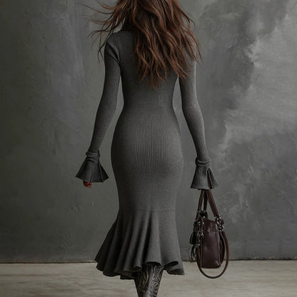 Women's Half Zip Bodycon Dress