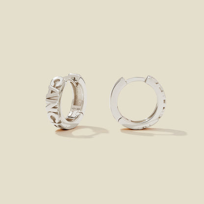 Cancer Huggie Hoop Earrings | Final Sale