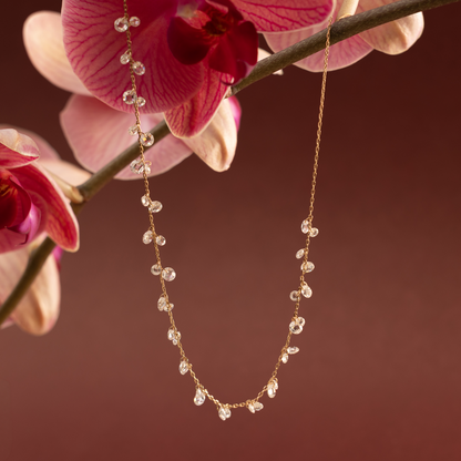 Dew Drop Floating Necklace