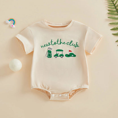 NEW TO THE CLUB Golf Onesie