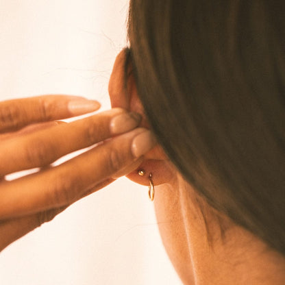 CZ Mini Bar Stud Earrings | Final Sale
