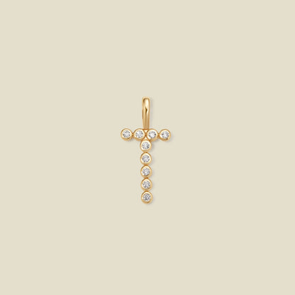 CZ Poppy Initial T Charm