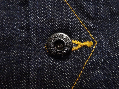 Studio D'Artisan Men's Blanket-Lined Denim Western Jacket - 14oz Left-Hand Twill, Inspired by Lee 101 Storm Rider, Modern Slim Fit, Made in Japan (SDA D4187)