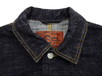 Studio D'Artisan Men's 15oz Selvedge Denim Chore Coat Jacket - Made in Japan, Regular Fit, Toyoda GL3 Loom-Woven (SDA D4620, One-Wash)