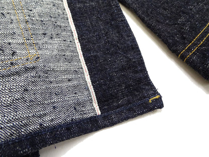 Studio D'Artisan Men's 15oz Selvedge Denim Chore Coat Jacket - Made in Japan, Regular Fit, Toyoda GL3 Loom-Woven (SDA D4620, One-Wash)