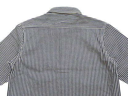 Studio D'artisan Men's 14 oz. Heavyweight Hickory Stripe Long Sleeve Work Shirt, 100% Cotton, Made in Japan (SDA D5335H)