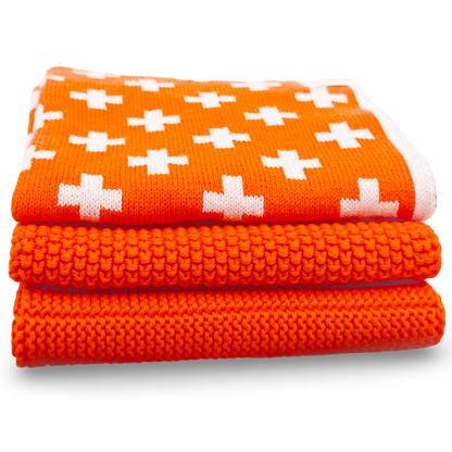 Ecovask Dish Cloth 3pc Variety Pack Organic Cotton