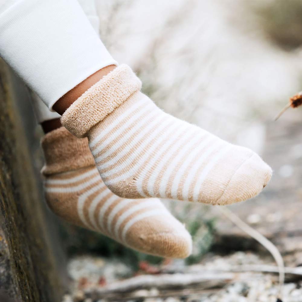 Fibre For Good Terry Socks 3pk - Striped