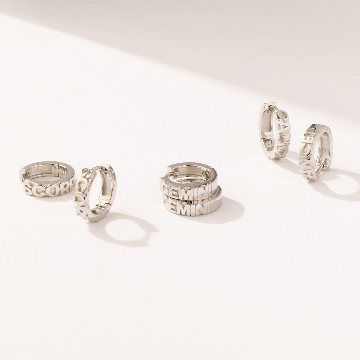 Gemini Huggie Hoop Earrings | Final Sale