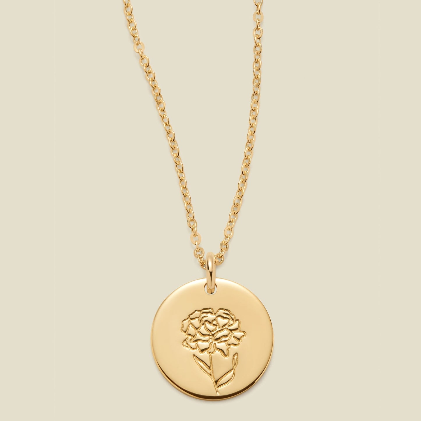 January Birth Flower Necklace
