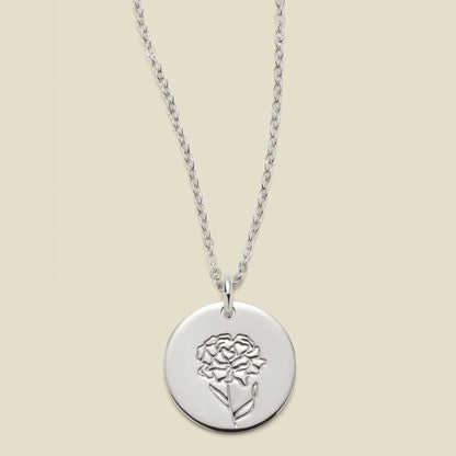 January Birth Flower Necklace