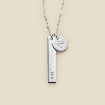 Paw & Co Bar Necklace
