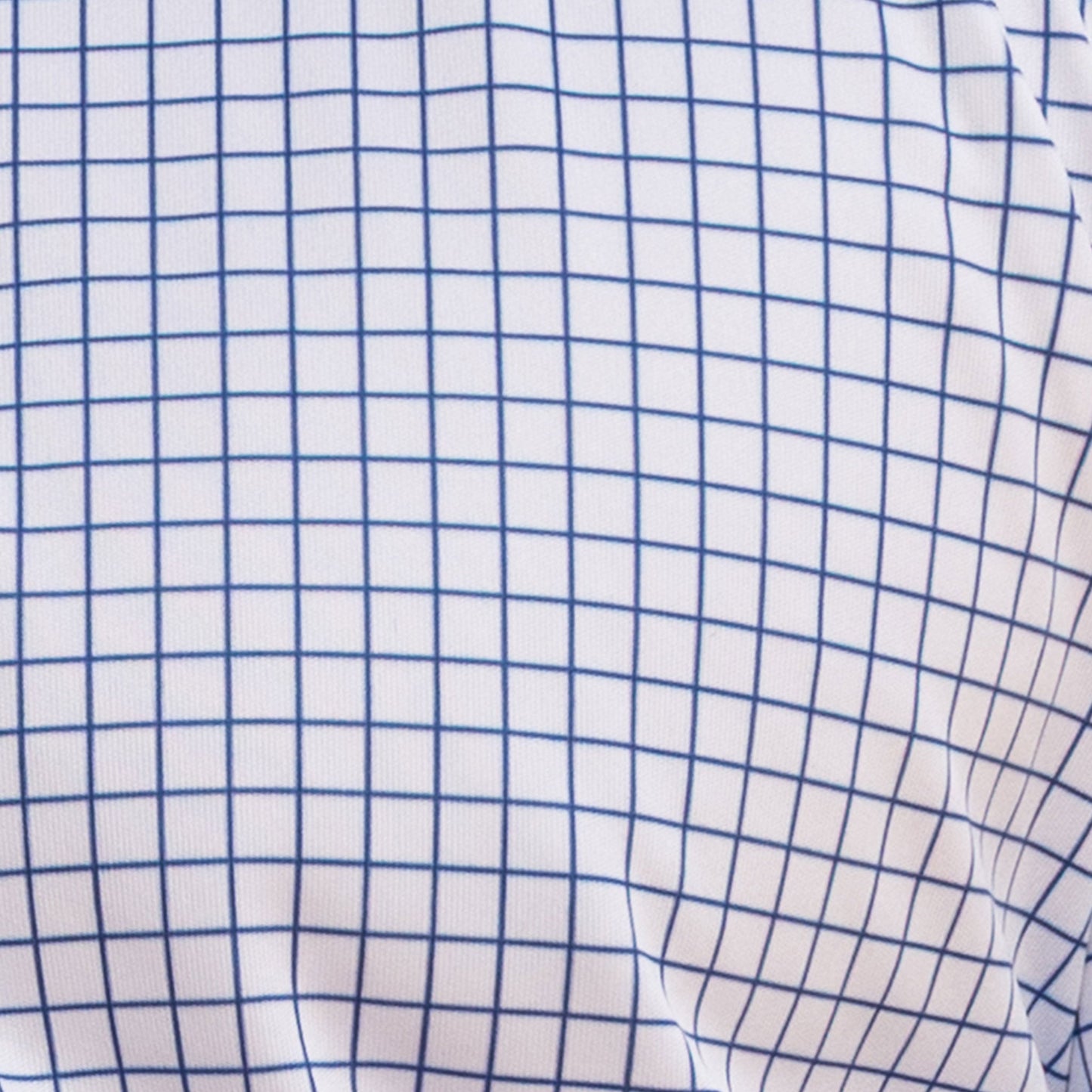 Semi-Spread Collar Polo Thin Navy Check