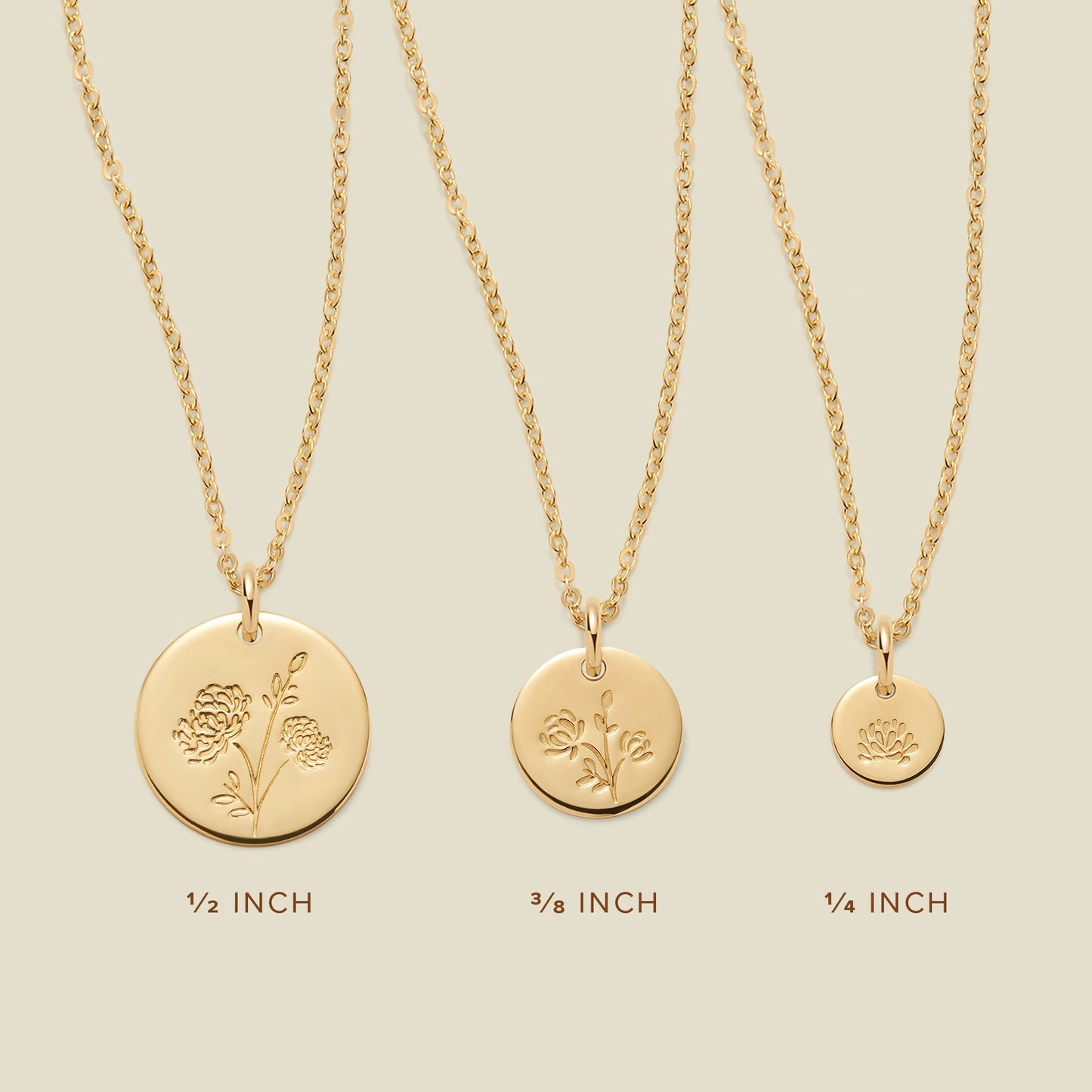 November Birth Flower Necklace