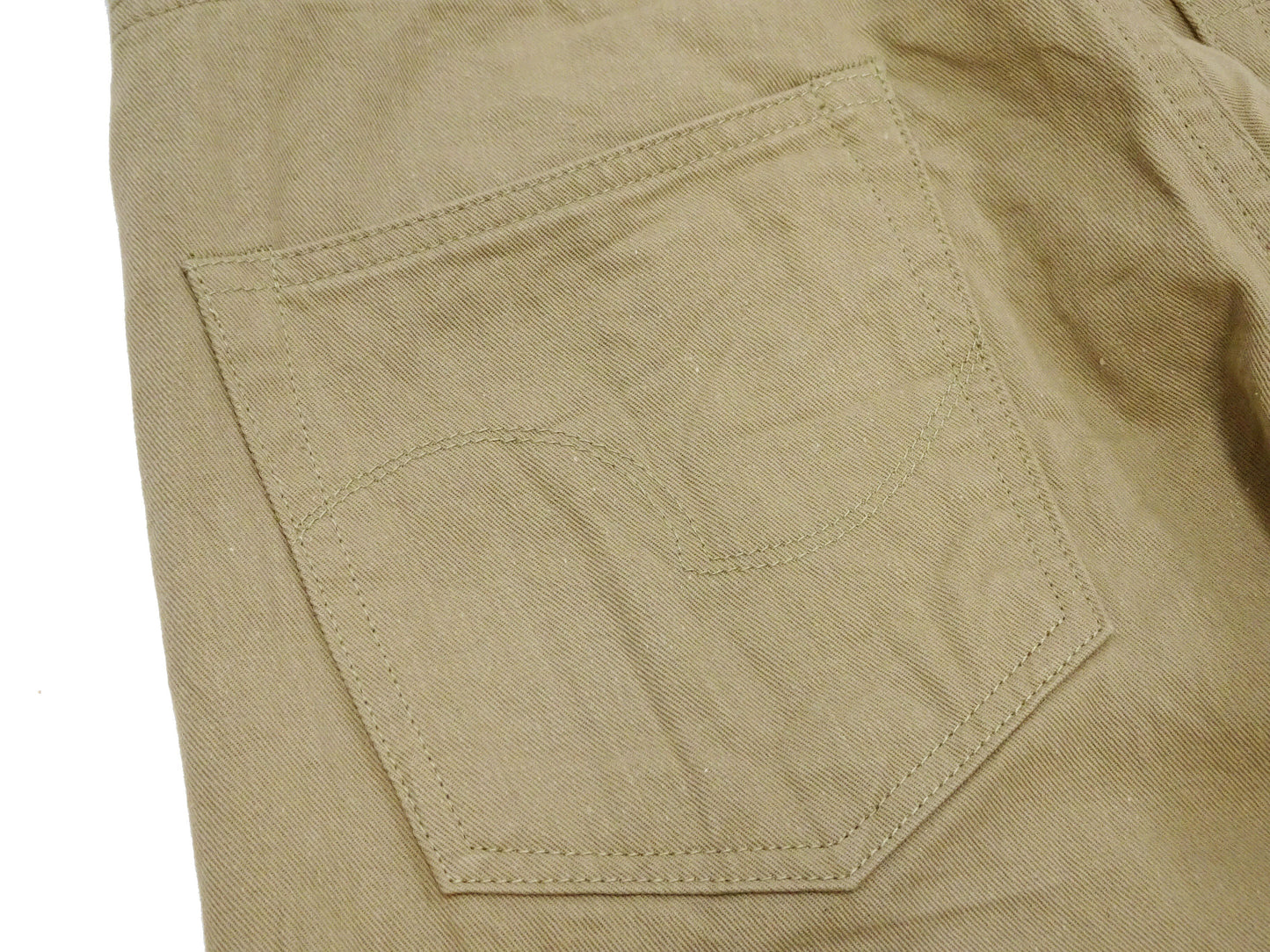 ONI Denim Selvedge Chino Pants - Men's Relaxed Straight Fit, Button Fly, Casual 8oz Selvage Chino Twill Trousers - ONI266SVC-KHB khaki-Beige