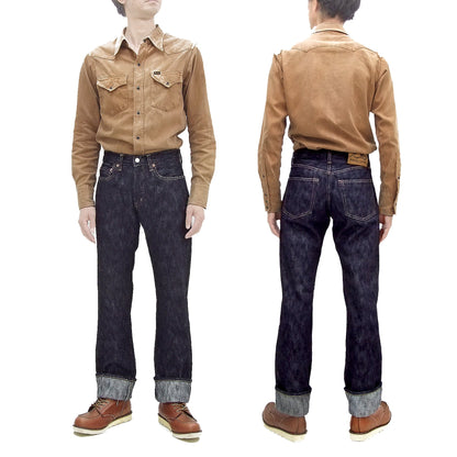 Kojima Genes Jeans Men's 19oz Selvedge Slub Denim Regular Fit Zipper-Fly Straight rnb1000rz RNB-1000RZ