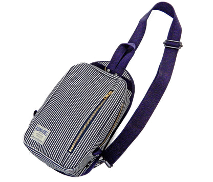 Kojima Genes Sling Bag Men's Casual Small Crossbody Backpack rnb953 RNB-953 Hickory-Stripe
