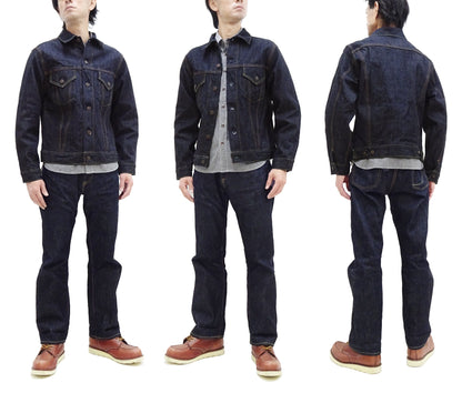 Sugar Cane Denim Jacket Men's 1962 Type 3 Style Jean Jacket SC12962 One-Wash